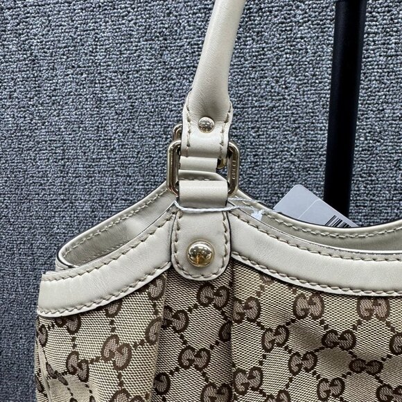 Gucci Sukey Canvas Leather Shoulder Bag 475-080725 - Picture 5 of 15